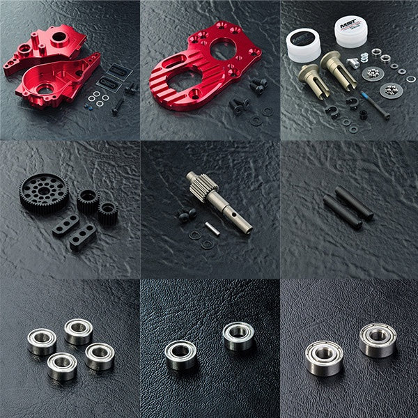 Aluminum Spur Gear Driving Trans Set (Red) RMX 2.0 S [MST] 210646R