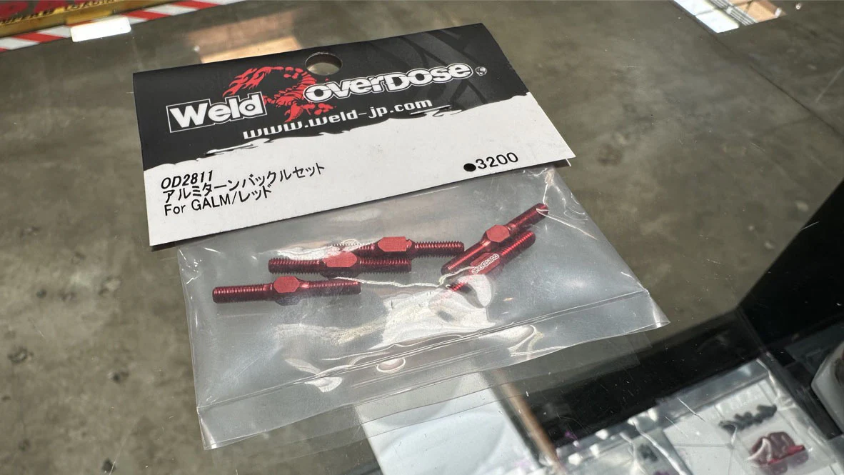 Aluminum Turnbuckle Set for GALM (RED PURPLE BLACK) [OVERDOSE] OD2810 OD2811 OD2812 - Image 2