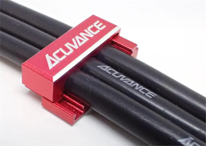 Anodized Aluminum Wire Clamp - Crimp E-Joint Holder RED PURPLE BLACK 12 Gauge 12ga [Acuvance] 15106 15107 15108 - Image 3