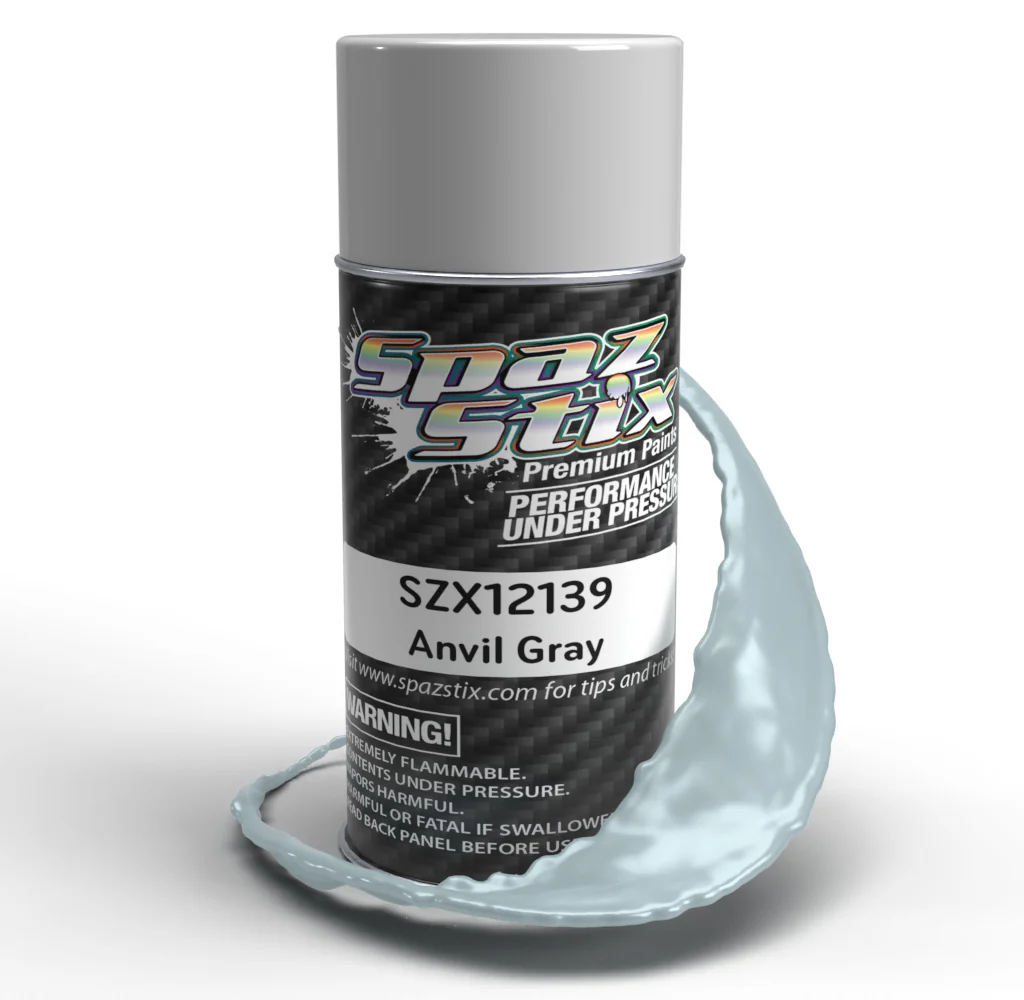 ANVIL GRAY  Lexan Spray Paint [Spaz Stix] SZX12139 - Image 2