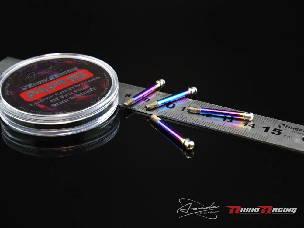 ARS Lower Coefficient of Friction Shock Shaft Set [Azada x Rhino Racing] AZ6211T