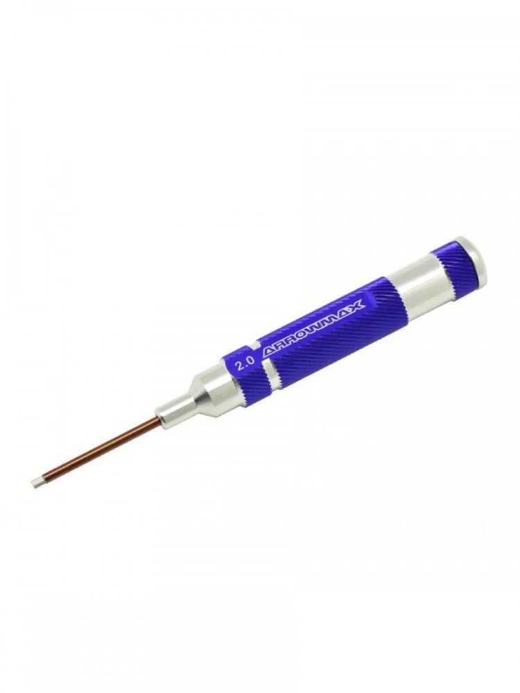 Arrowmax 2.0mm Hex Driver (60mm length) Purple Alloy Handle [Arrowmax] AM-110124
