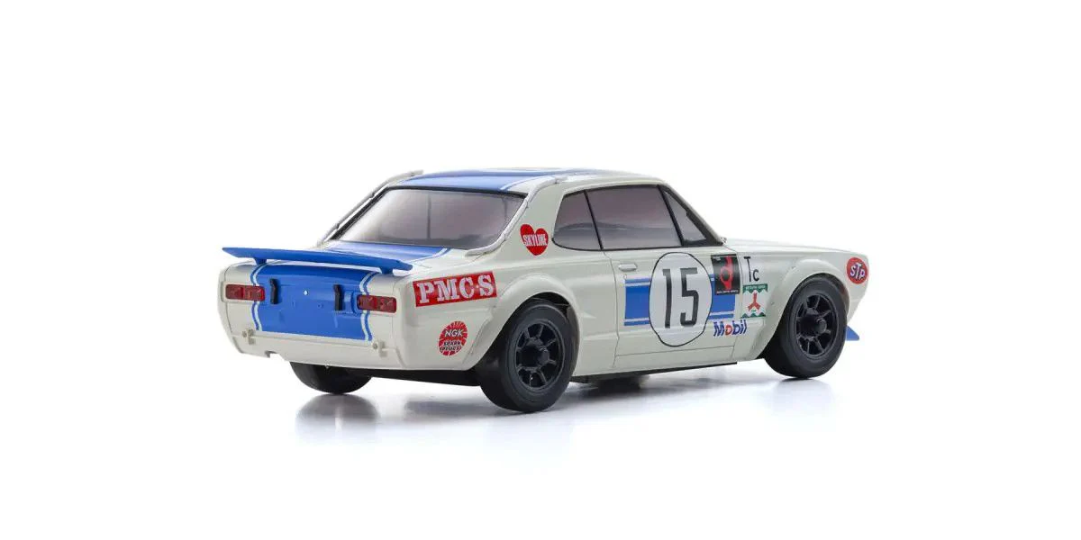 ASC MA-020 NISSAN SKYLINE 2000GT-R (KPGC10) Racing 1972 #15 Mini-Z AWD 1-28 Painted Body Auto Scale Collection [Kyosho] MZP472BL - Image 2