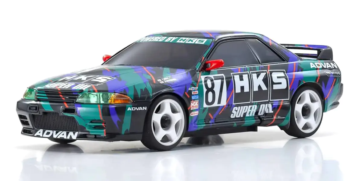 MINI-Z Racer AWD MA-020 HKS Nissan Skyline (R32 GT-R) 1993 #87 Readyset RTR (Ready to Run) [KYOSHO] 32641RBK - Image 2