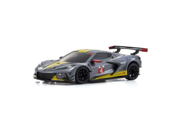 ASC MR03W-MM CHEVROLET® CORVETTE® C8.R GUN METAL Mini-Z RWD 1-28 Painted Body Auto Scale Collection [Kyosho] MZP244GM