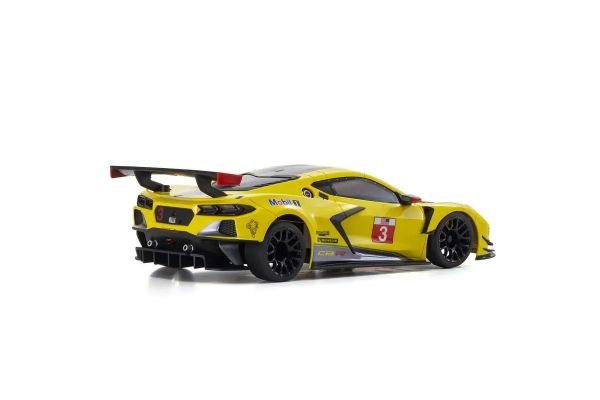 ASC MR03W-MM CHEVROLET® CORVETTE® C8.R Yellow Mini-Z RWD 1-28 Painted Body Auto Scale Collection [Kyosho] MZP244Y - Image 2