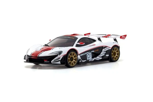 ASC MR03W-MM McLaren P1 GTR White/Red Mini-Z RWD 1-28 Painted Body Auto Scale Collection [Kyosho] MZP253WR