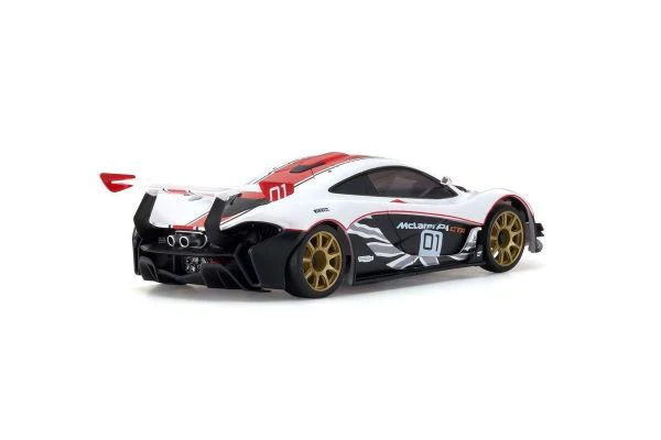 ASC MR03W-MM McLaren P1 GTR White/Red Mini-Z RWD 1-28 Painted Body Auto Scale Collection [Kyosho] MZP253WR - Image 2