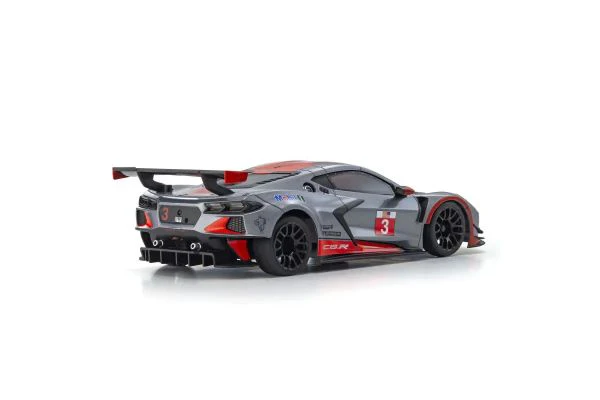 ASC MR04W-MM CHEVROLET® CORVETTE® C8.R Gunmetal / Red Mini-Z RWD 1-28 Painted Body Auto Scale Collection [Kyosho] MZP244GMR - Image 2