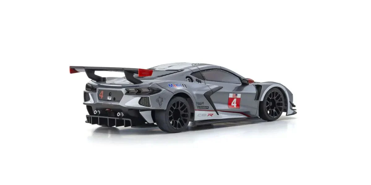 ASC MR04W-MM CHEVROLET® CORVETTE® C8.R Gunmetal / White Mini-Z RWD 1-28 Painted Body Auto Scale Collection [Kyosho] MZP244GMW - Image 2