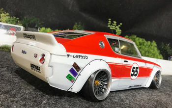 Nissan Skyline GTR KPGC110 Liberty Walk Edition 1-10 Body Set [Tetsujin] TT-7707 - Image 8