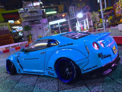 Nissan Skyline R35 Liberty Walk Widebody Edition 1-10 Body Set [Tetsujin] TT-7555 TT_8211 - Image 3