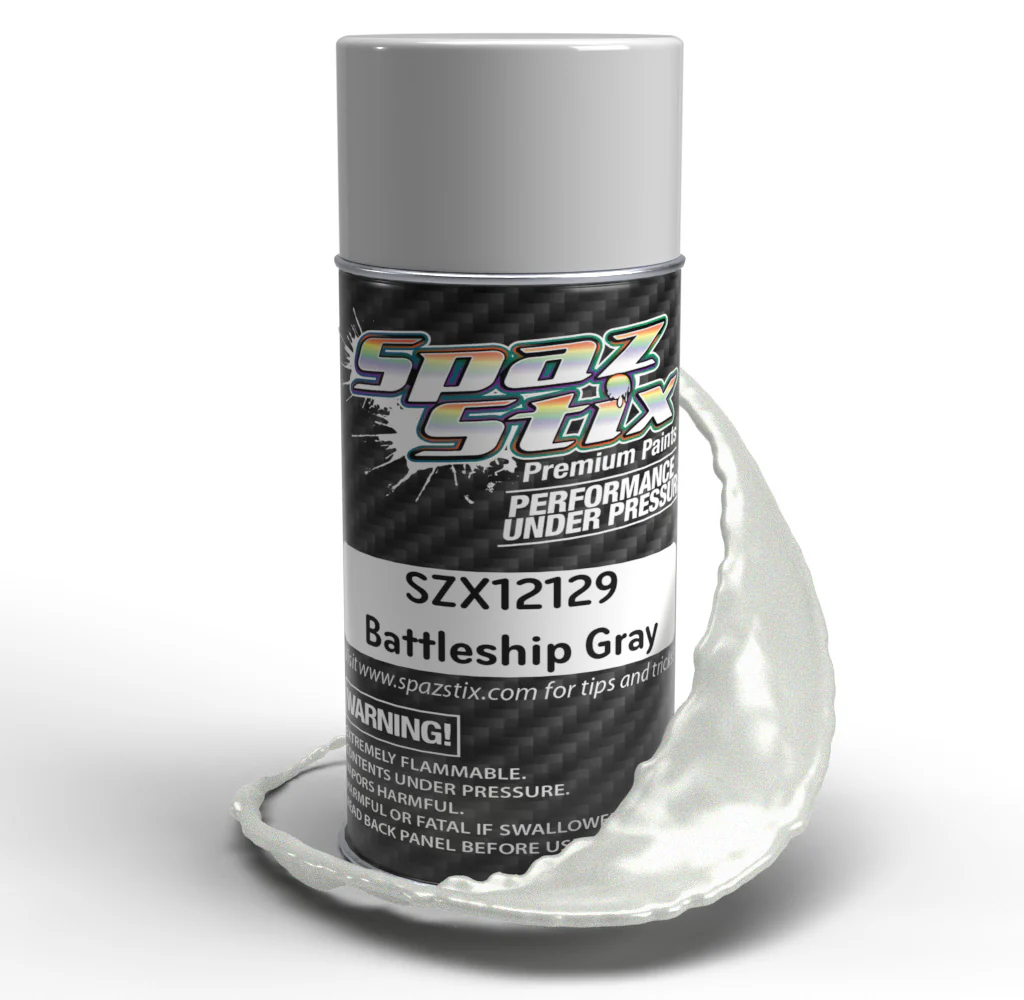 BATTLESHIP GRAY Lexan Spray Paint [Spaz Stix] SZX12129