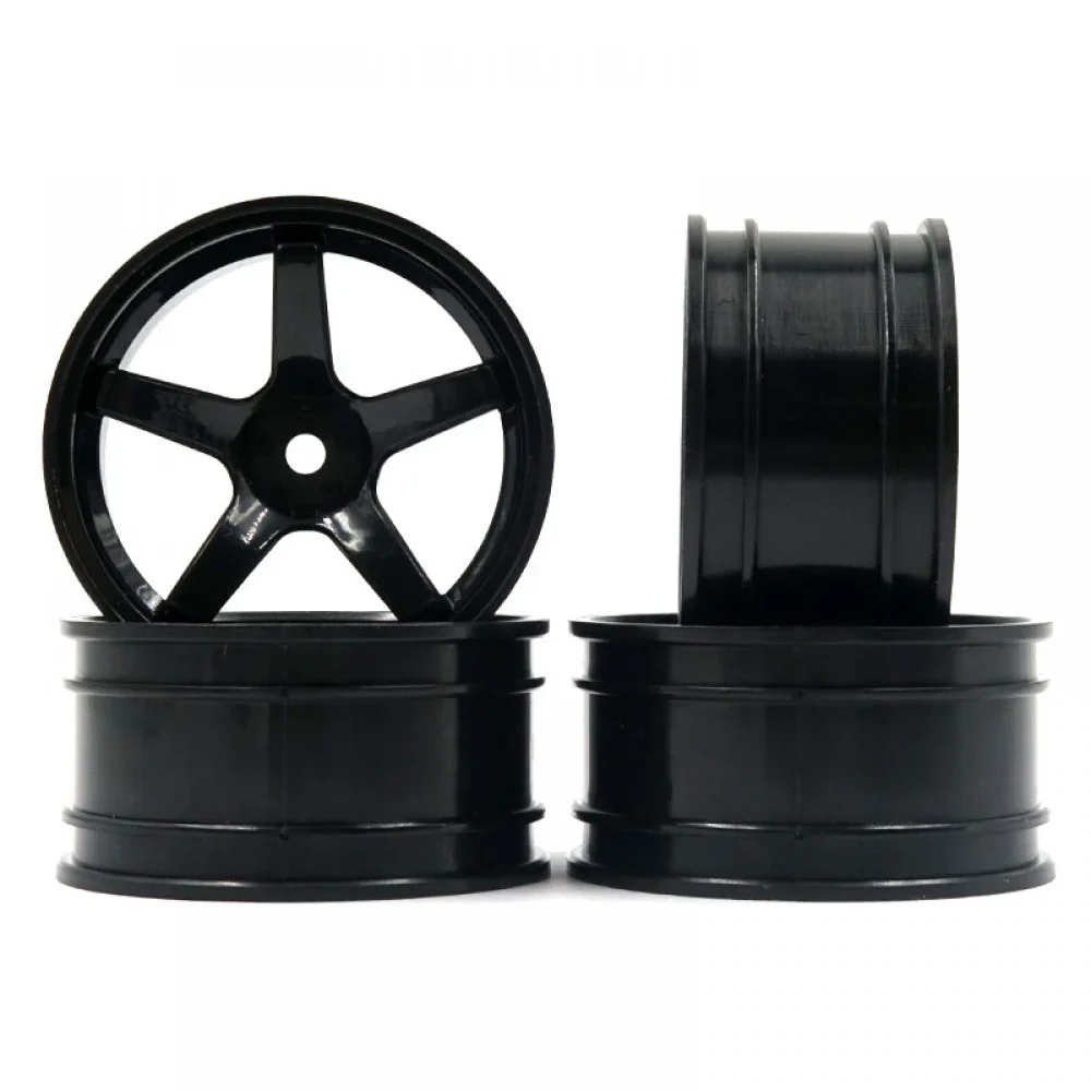 Black 5 Spokes - ADVAN GT Style - 5 Offset Rims (4-Pack) [MST] 832004BK - Image 2