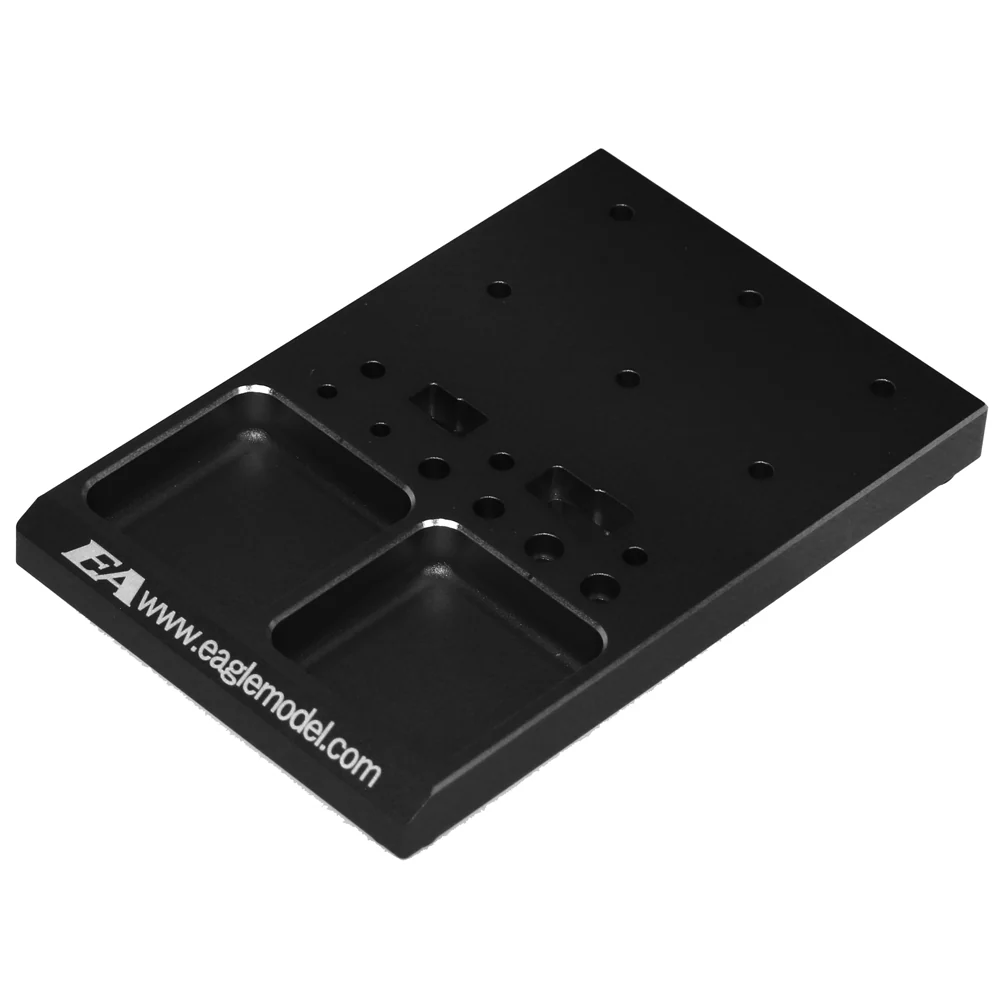 BLACK Aluminum SP Maintenance Tray (Rotor Stand/Solid Mount) [Eagle] 3300-BK