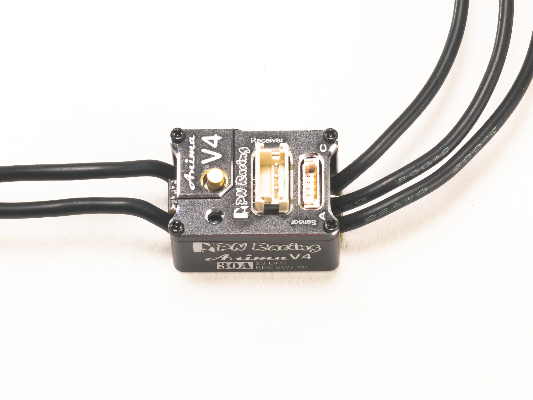 BLACK Anima V4 Bluetooth 30A 1-28 Sensored Brushless ESC (Micro Mini-Z) [PN Racing] 500840K - Image 3
