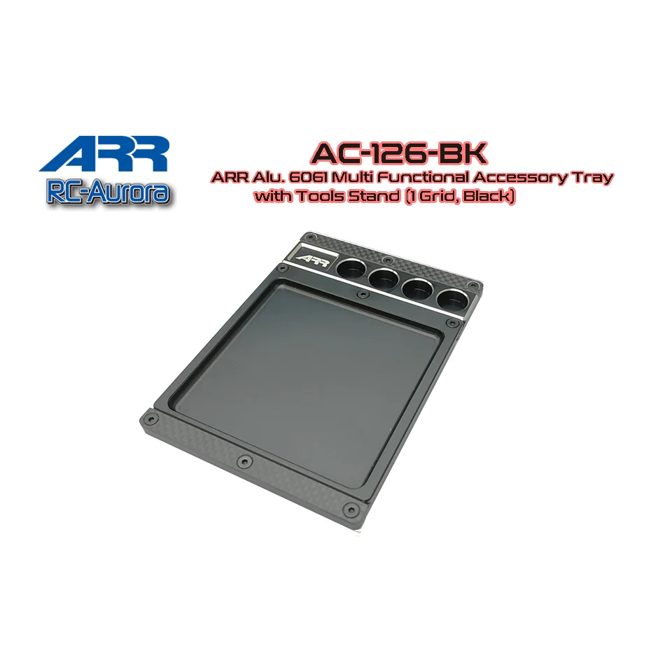 BLACK ARR Aluminun 6061 Accessory Tray with Tools Stand [ARR] AC-126-BK