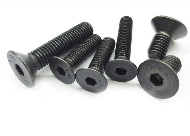 Black Countersunk Screws M3 (10-Pack) [SCREWS] 6mm ~ 30mm Screw M3 - Image 2