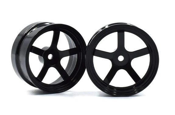 BLACK DP5 Drift Wheel Rims 6mm OFFSET (HIGH TRACTION) [Reve D] RW-DP5K6 - Image 3