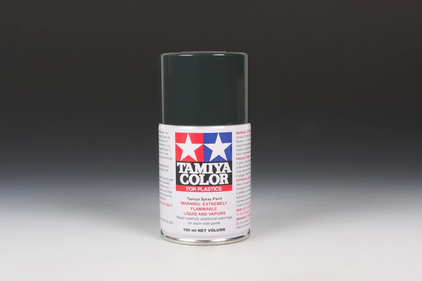 BLACK RUBBER - Lacquer Spray Paint 100ml (For Plastic Models) TS-82 [Tamiya] 85082 - Image 2