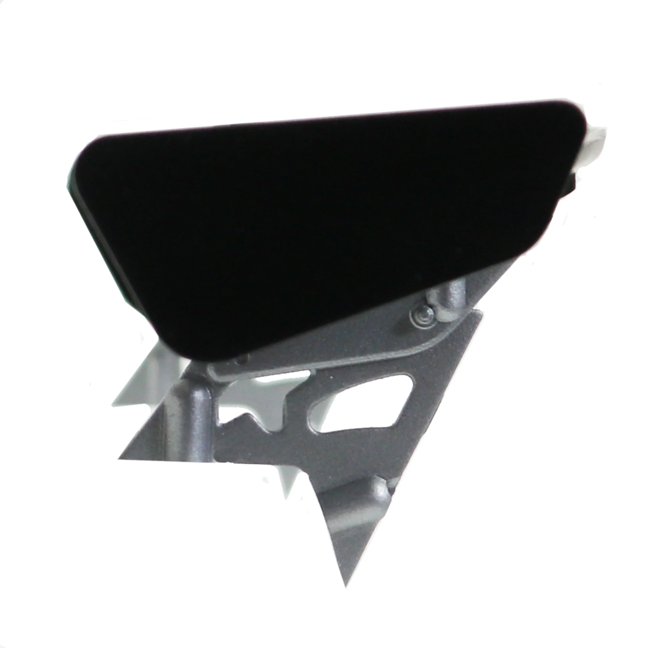 Black SPOILER with SILVER (LOW TRUNK MOUNT) WING STANDS 183mm Wide [EAGLE/GRT] WG00433-BK - Image 3