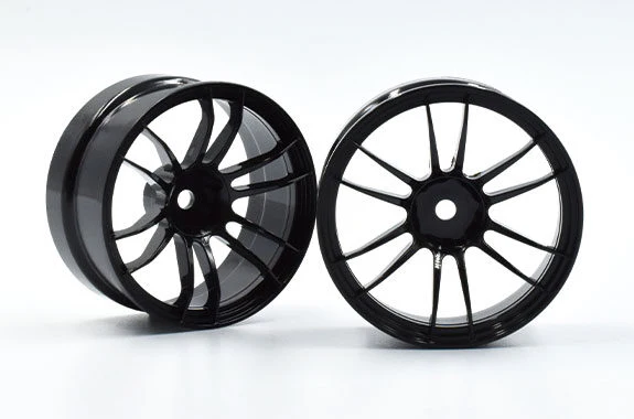 BLACK UL12 (57extreme) Drift Wheel Rims 6mm OFFSET (HIGH TRACTION) [Reve D] RW-UL12K6