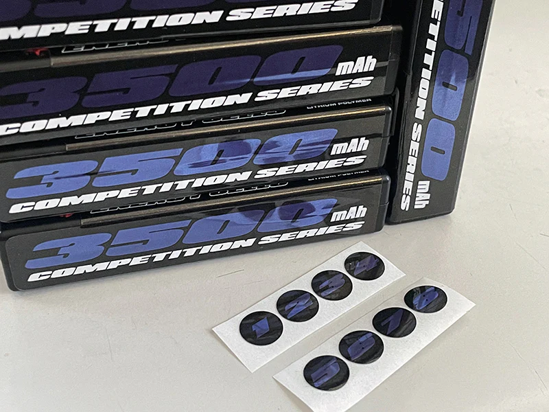BLUE - REFLEX SHORTY LIPO 7.4v 2S 3500mah 100C Ultra Slim Lightweight Battery (w Cable 4.0mm Bullet to Deans) - 136g - 18.5mm Thick - 3500 mah - Image 3
