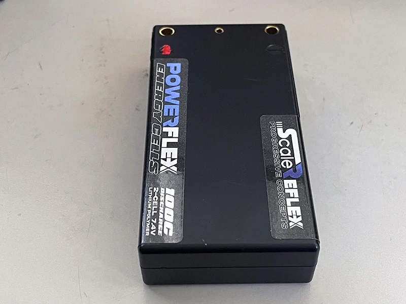 BLUE - REFLEX SHORTY LIPO 7.4v 2S 3500mah 100C Ultra Slim Lightweight Battery (w Cable 4.0mm Bullet to Deans) - 136g - 18.5mm Thick - 3500 mah - Image 4