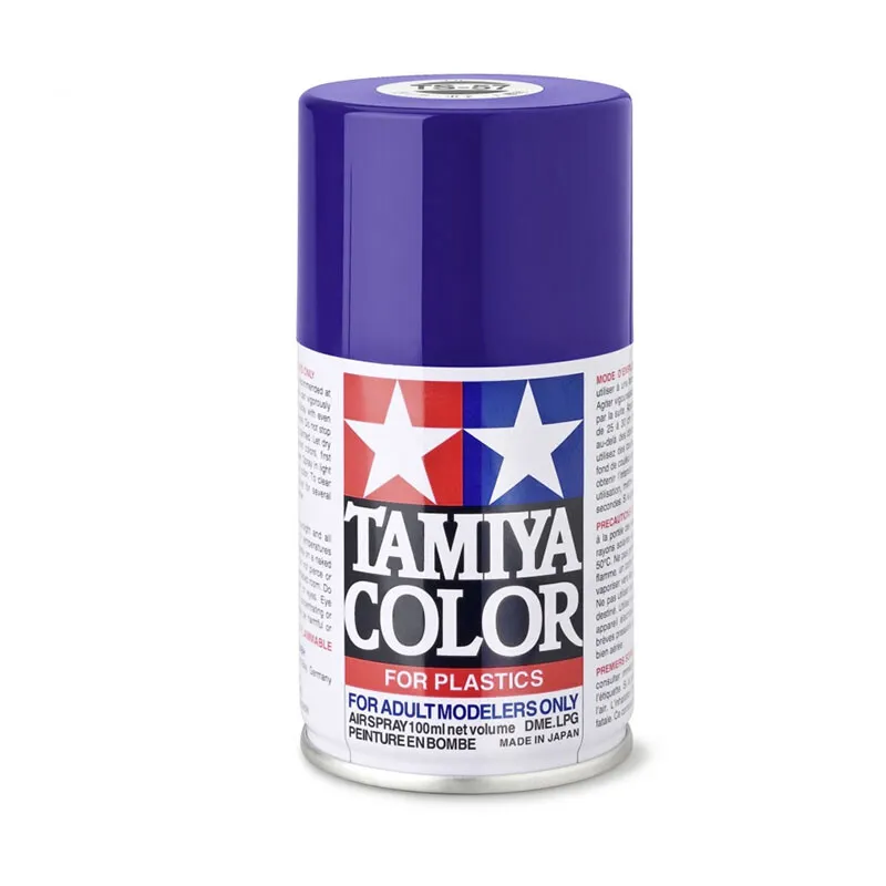 BLUE VIOLET - Lacquer Spray Paint 100ml (For Plastic Models) TS-57 [Tamiya] 85057 - Image 2