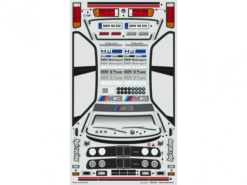 BMW M3 E30 Euro 1-10 (200mm) Body Set - [HPI] 17540 - Image 5