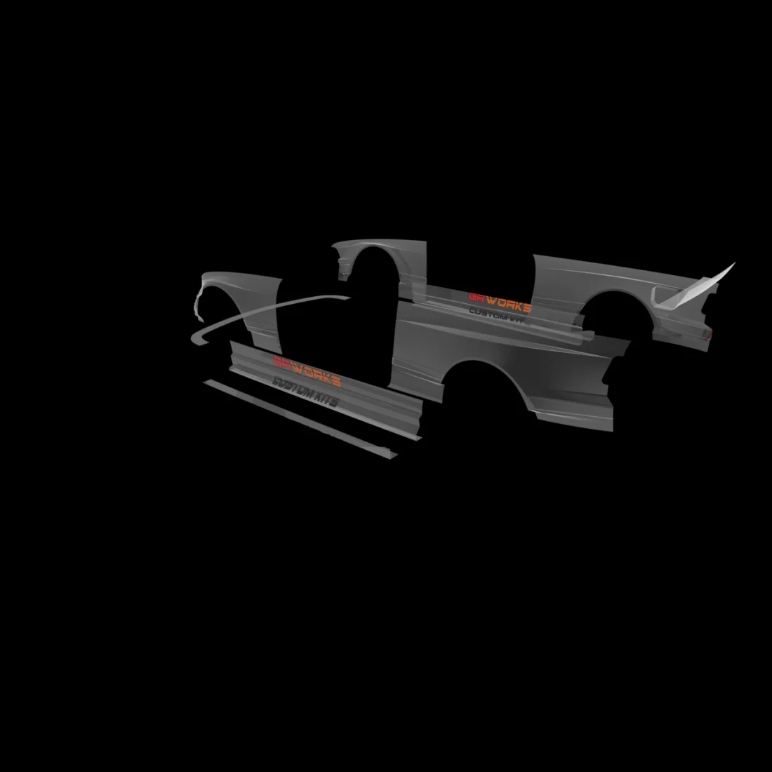 BMW M3 E36 GR WORKS Edition V1  WIDE BODY Bodykit  [24K] GWN0000 - Image 3
