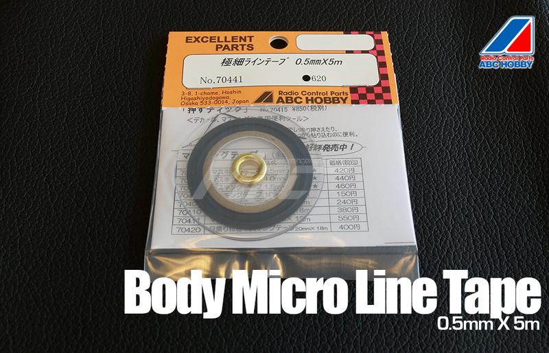 Bodyline Pinstripe Tape 0.5mm x 5m [ABC] 70451 - Image 4