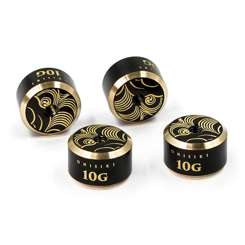 BRASS BALANCE WEIGHT 10G (Threaded Setting Weights) 4pc [Onisiki] ONI9124