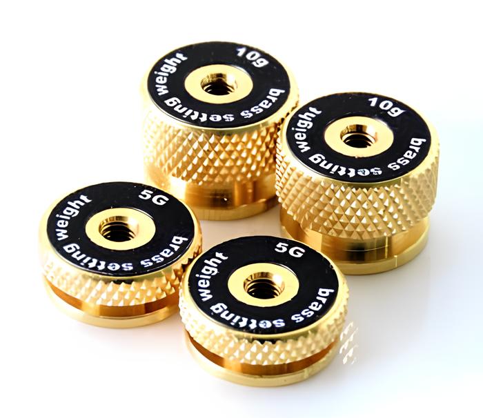 Brass Setting Weight (10g x 2 / 5g x 2) (4-Pack) [Wrap Up Next] 0821-FD
