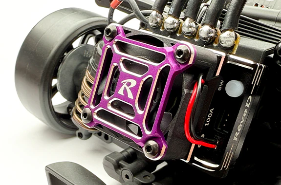 BREVE ESC Optional Fan Cover (Red/Purple) for Brushless ESC  [Reve D] RE-EL-CR RE-EL-CP - Image 3