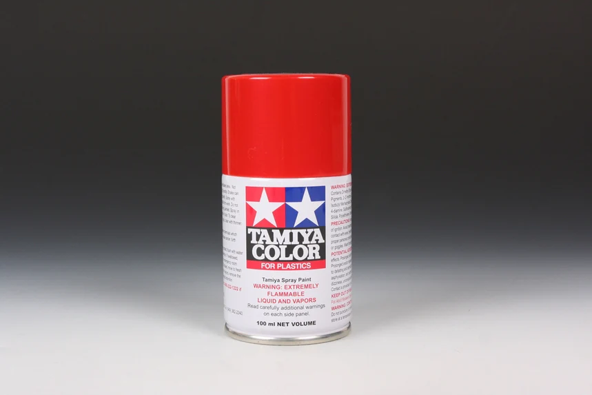 BRIGHT MICA RED - Lacquer Spray Paint 100ml (For Plastic Models) TS-85 [Tamiya] 85085 - Image 2