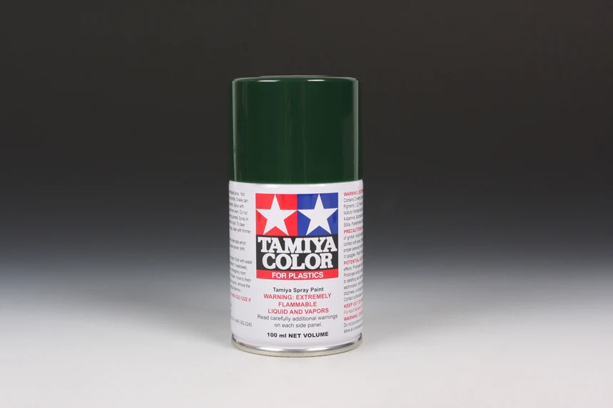 BRITISH GREEN - Lacquer Spray Paint 100ml (For Plastic Models) TS-9 [Tamiya] 85009 - Image 2