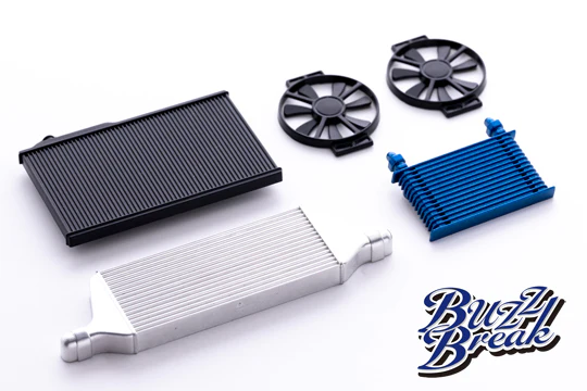 Buzz Break Cooling Fan Accessory Kit (5 Set) Oil Cooler Intercooler and Fan [Buzz Break Overdose] BB-RP-001