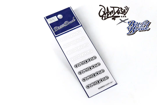 BuzzBreak OVERDOSE TYPE Cut-out letter rim sticker (Die-Cut) Decals for Wheels [Overdose] BB-ST-008