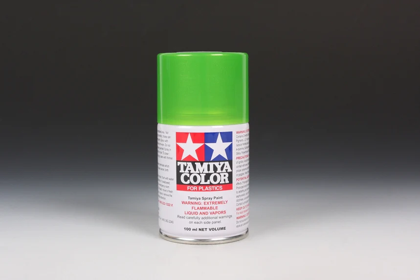 CANDY LIME GREEN - Lacquer Spray Paint 100ml (For Plastic Models) TS-52 [Tamiya] 85052 - Image 2
