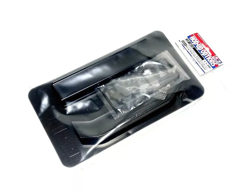 Carbon Fiber Print Lexan Wing Set 3 with Stand [Tamiya] 22015