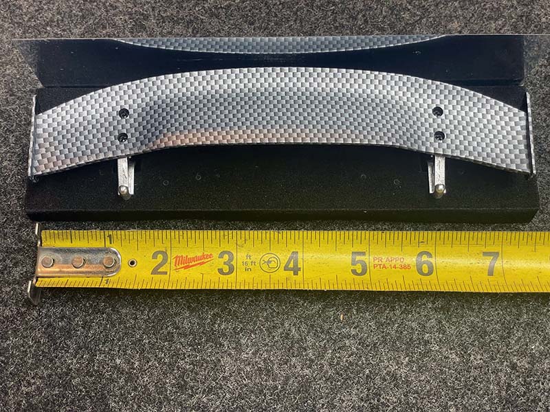 Carbon Fiber Style SPOILER (188mm) with SILVER (MEDIUM) WING STANDS - [GRT] 469 - Image 3