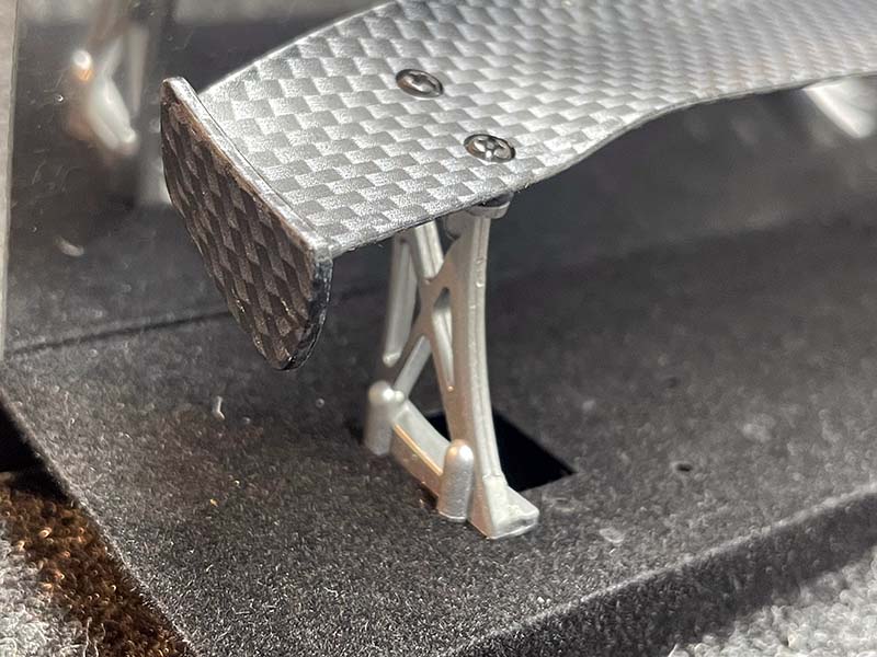 Carbon Fiber Style SPOILER (190mm) with SILVER (HIGH) WING STANDS - [GRT] 468 - Image 2