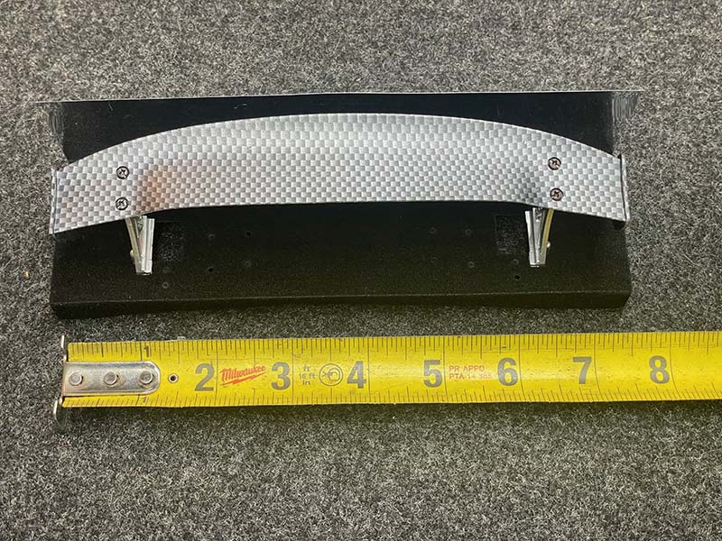 Carbon Fiber Style SPOILER (190mm) with SILVER (HIGH) WING STANDS - [GRT] 468 - Image 3