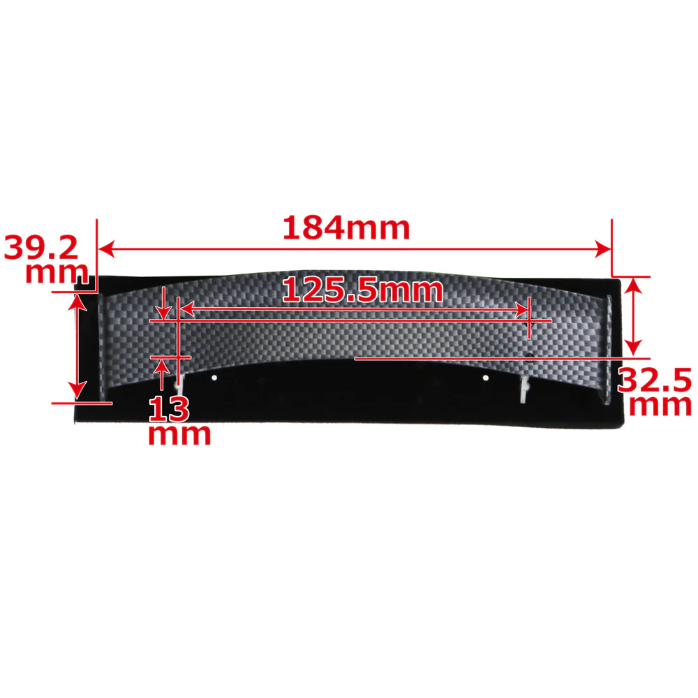 Carbon Fiber Style SPOILER with SILVER (LOW-TRUNK) 184mm wide WING STANDS - [GRT] 00473 SAMURAI FC3S - Image 4