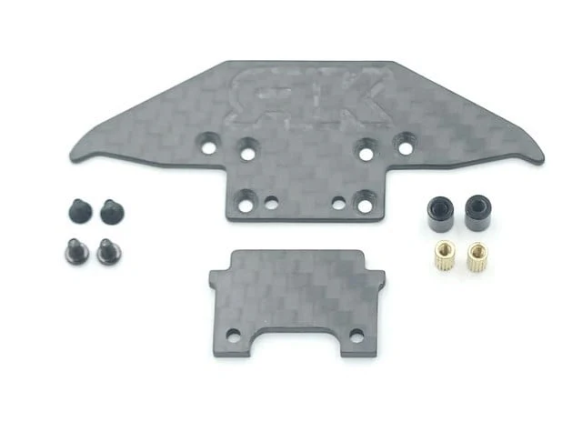 CARBON FRONT BUMPER AND BODY MOUNT FOR JOMUREMA GT01 CLIP SET [Marka] MZR-2102