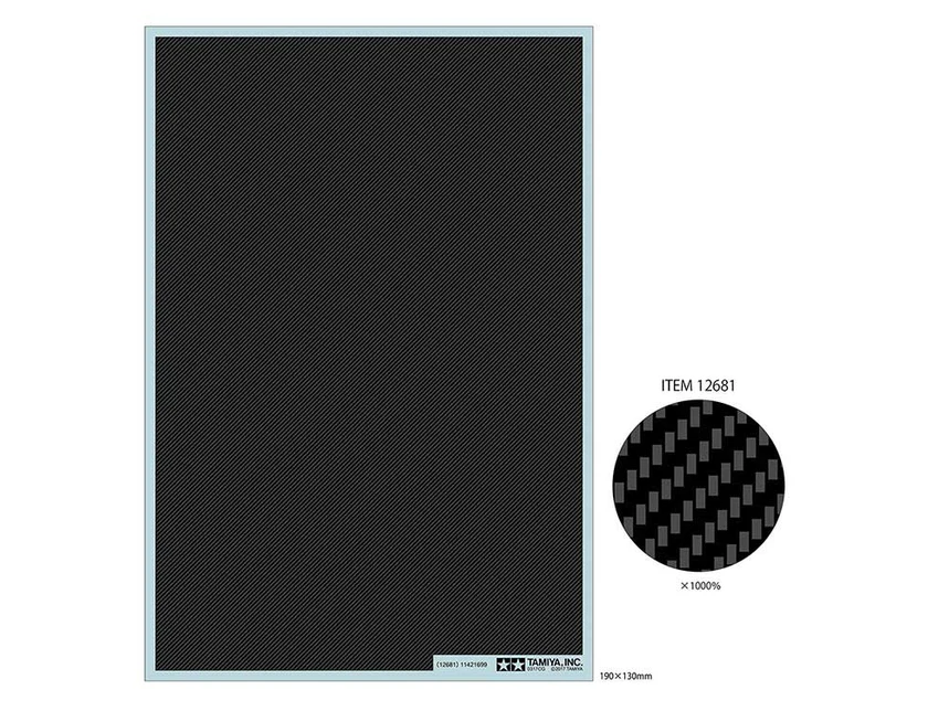 CARBON PATTERN DECAL TWILL WEAVE STICKER SHEET [Tamiya] 12682 12681 12680 12679