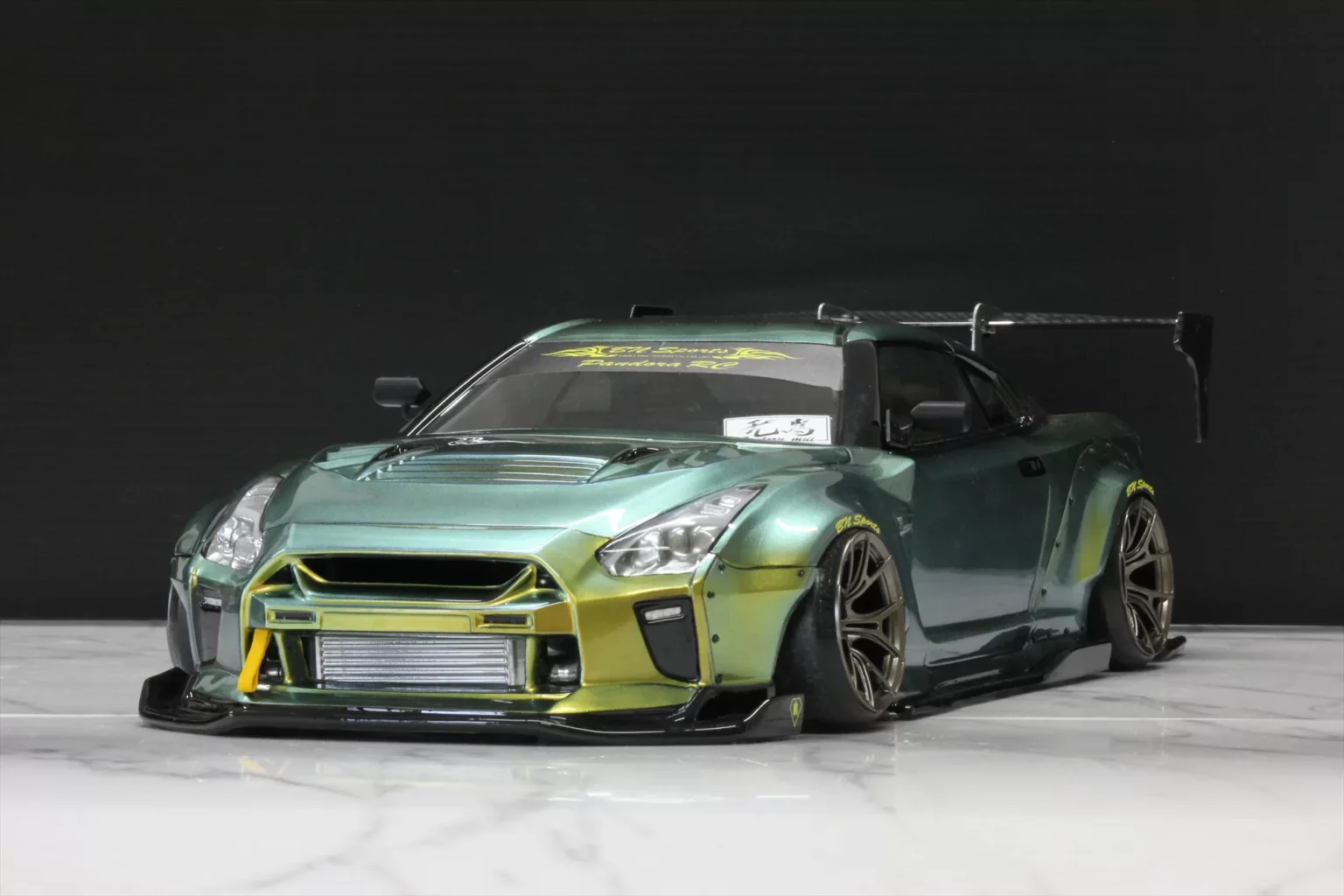 (CARBON VERSION Limited Edition) NISSAN Skyline GT-R R35 BLS N-Sports 1-10 (205mm-207mm) Body Set [Pandora] PAB-3207CV - Image 6