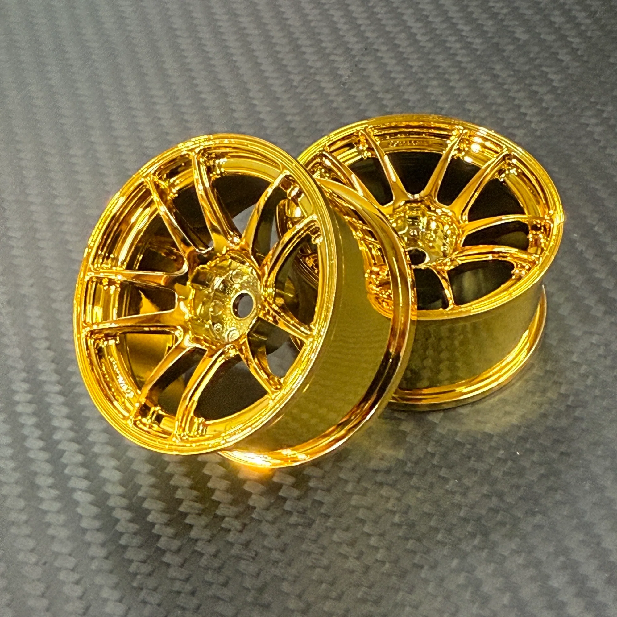 CHROME Buzz Break Valino N820S - PINK - PURPLE - GOLD - RED - SILVER 7mm 1/10 Wheel Rims [Overdose] - Image 3