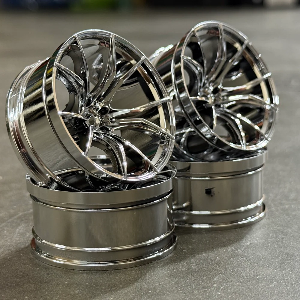 CHROME FX Split 5 Spokes - Titan Style - DEEP Concave 11 Offset 1-10 Rims (4-Pack) [MST] 102050S